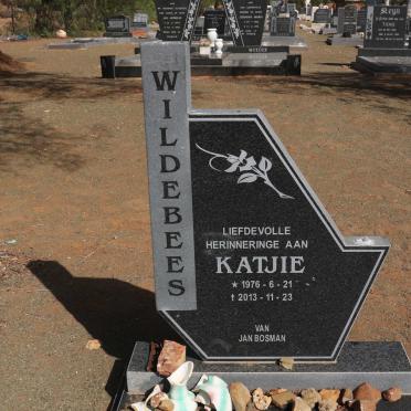 WILDEBEES Katjie 1976-2013