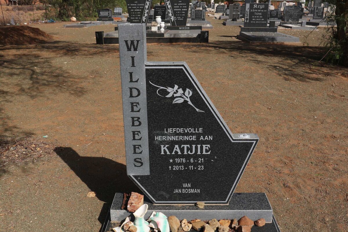 WILDEBEES Katjie 1976-2013