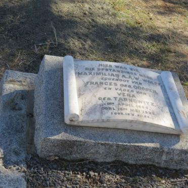 WOLFF Maximilian A.A.W. 1865-1925