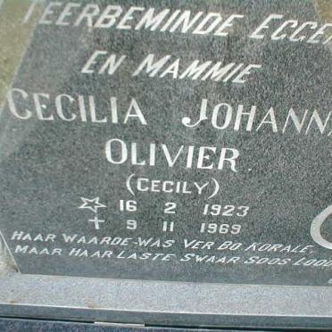 OLIVIER Cecilia Johanna 1923-1969