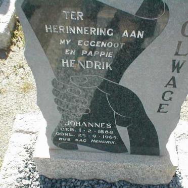 OLWAGE Hendrik Johannes 1888-1965