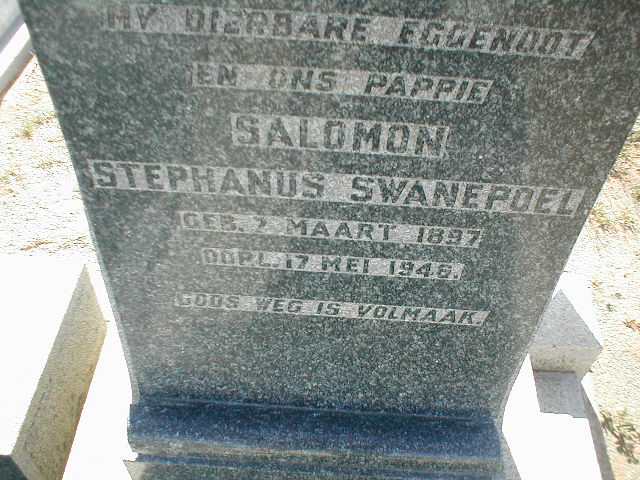 SWANEPOEL Salomon Stephanus 1897-1946