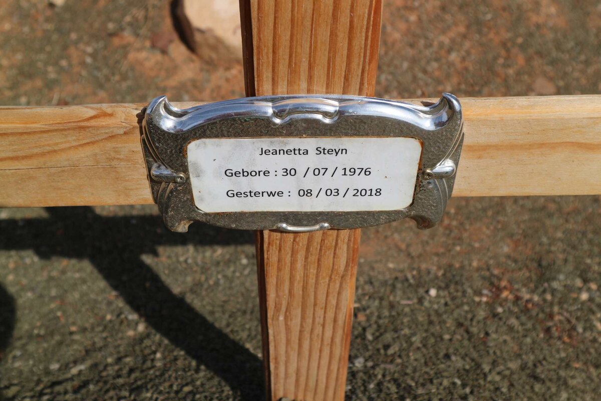 STEYN Jeanetta 1976-2018