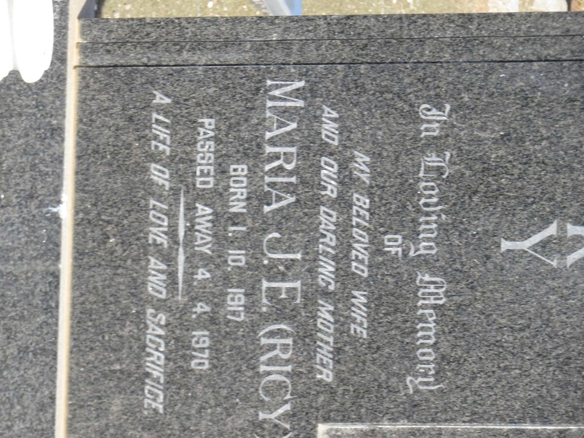 ? Maria J.E. 1917-1970