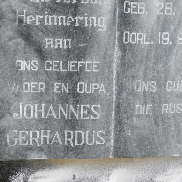 ? Johannes Gerhardus 1891-1967