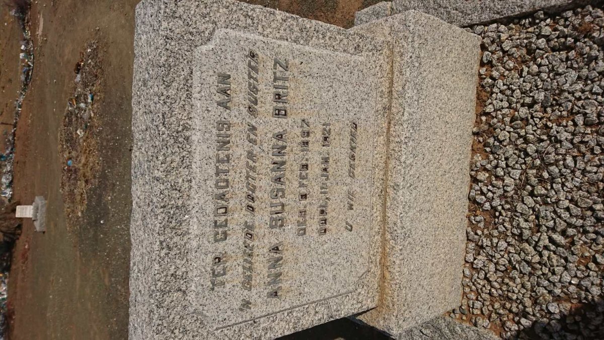 BRITZ Anna Susanna 1897-1921