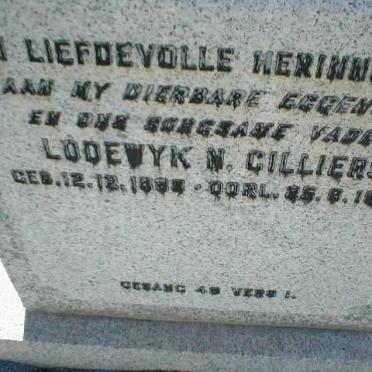 CILLIERS Lodewyk N. 1888-1962