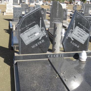 CLOETE Hendrik 1908-1974 &amp; Hendrina