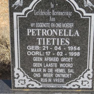 TIETIES Petronella 1954-1998