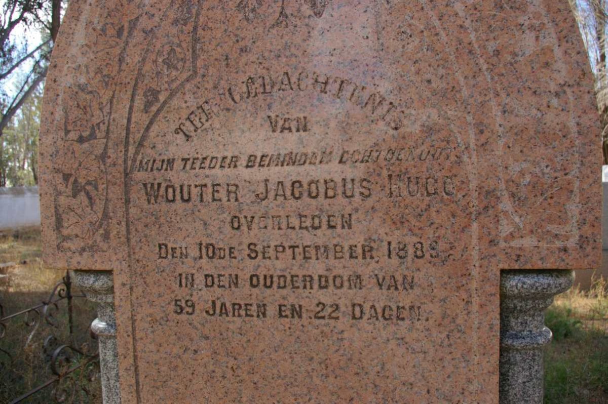 HUGO Wouter Jacobus -1889
