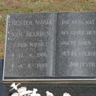 HEERDEN Hester Maria, van nee WIESE 1906-1980