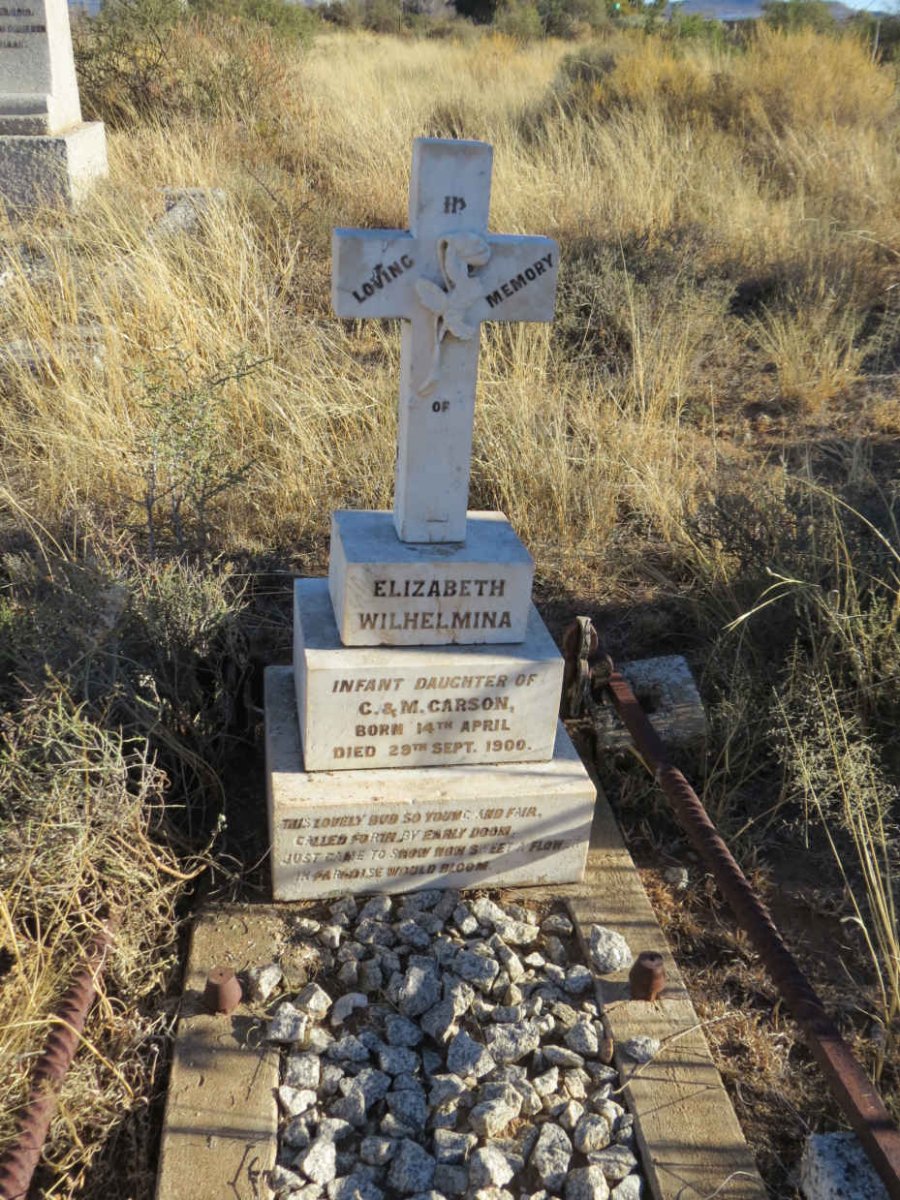 CARSON Elizabeth Wilhelmina 1900-1900