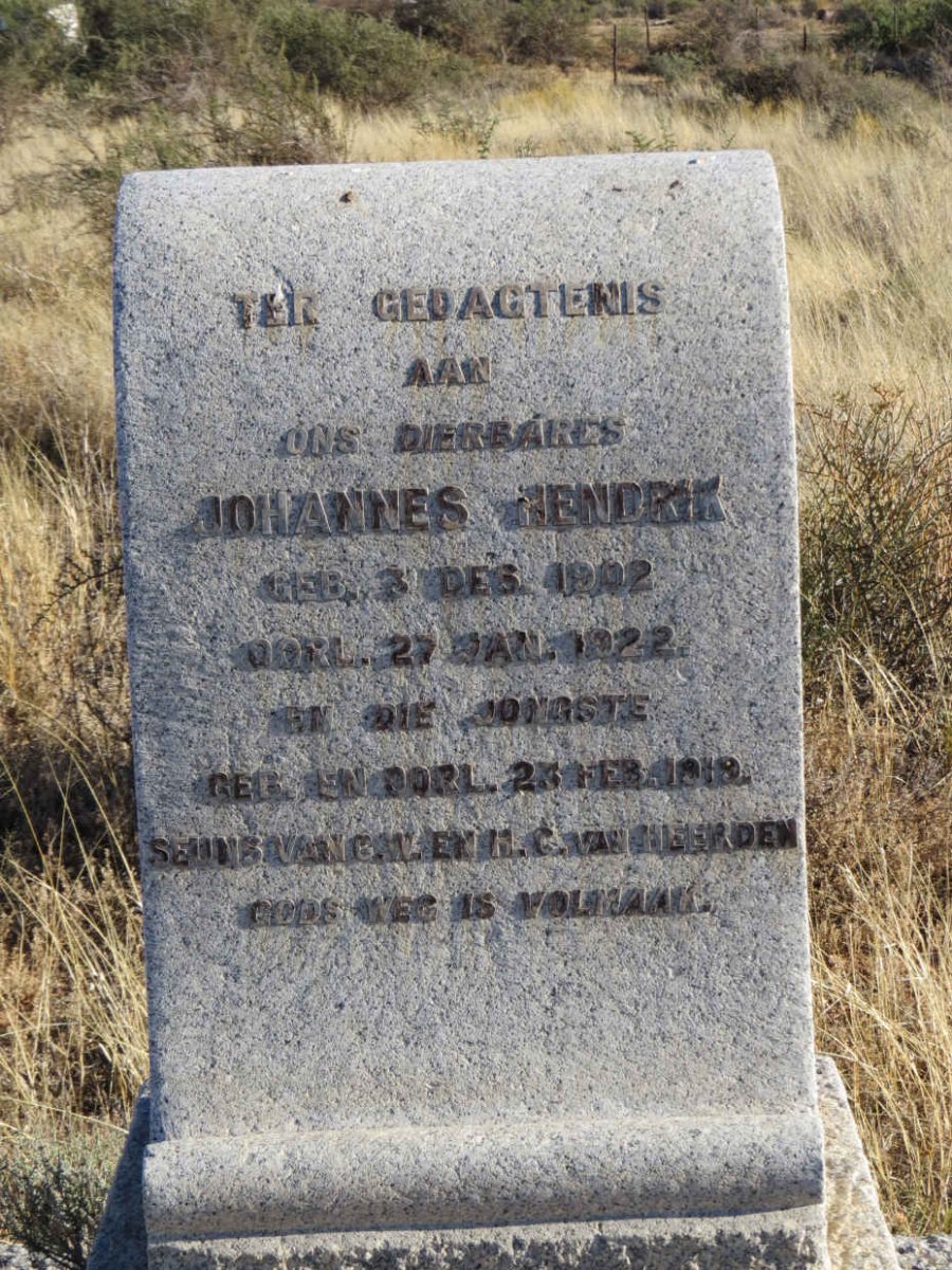 HEERDEN Johannes Hendrik, van 1902-1922 :: VAN HEERDEN 1919-1919