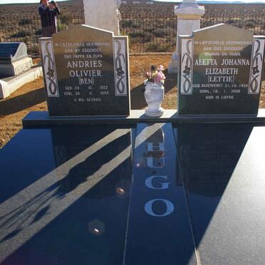 HUGO Andries Olivier 1922-1988 &amp; Aletta Johanna Elizabeth BADENHORST 1924-2006