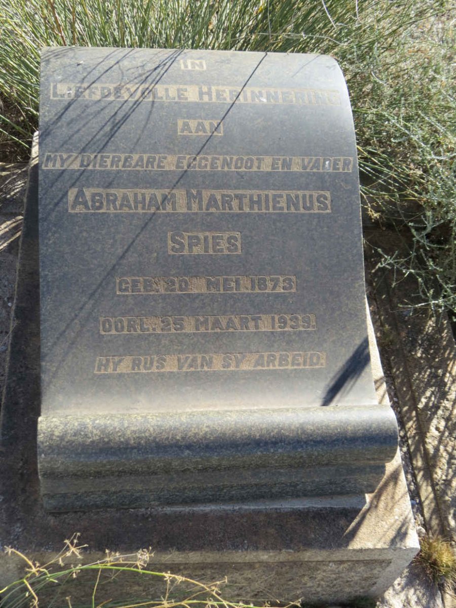 SPIES Abraham Marthienus 1873-1939
