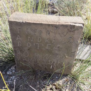BOTES Fredrick Andrew 1926-1926