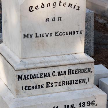 HEERDEN Magdalena C., van nee ESTERHUIZEN 1896-1925