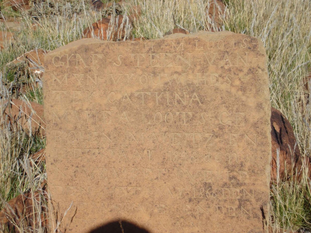 LOOTS Hester Catrina Mariea nee MARETZ 1848-1866