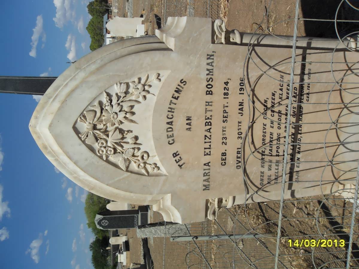 BOSMAN Maria Elizabeth 1824-1906