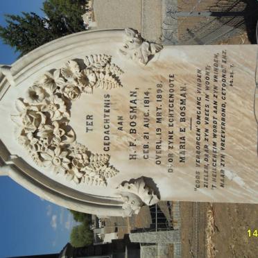 BOSMAN H.F. 1814-1898