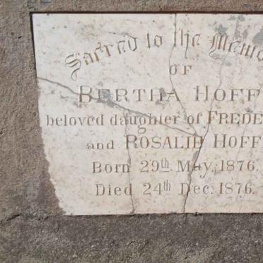 HOFFA Bertha 1876-1876