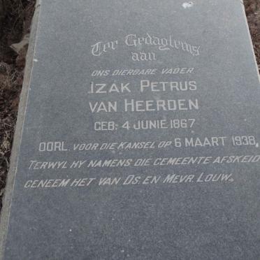 HEERDEN Izak Petrus, van 1867-1938