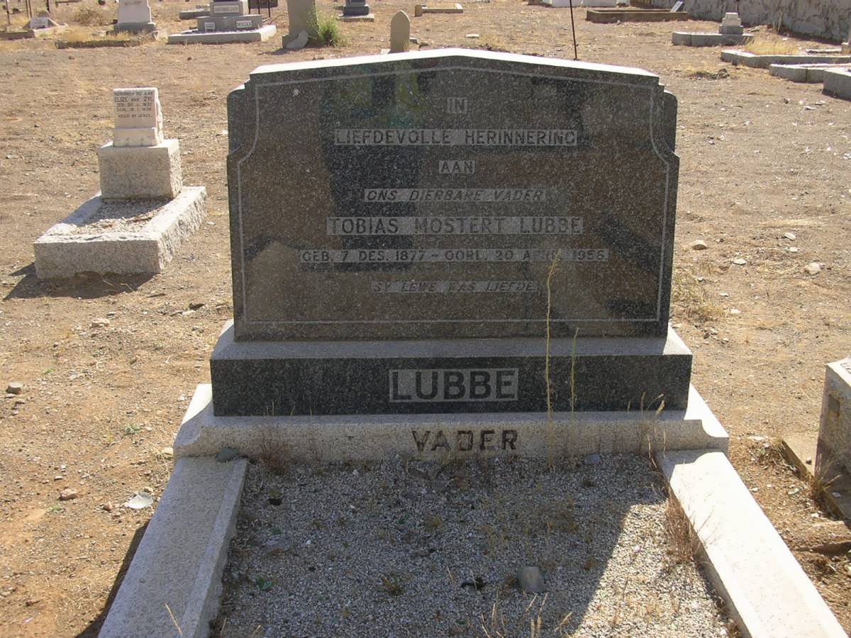 LUBBE Tobias Mostert 1877-1956