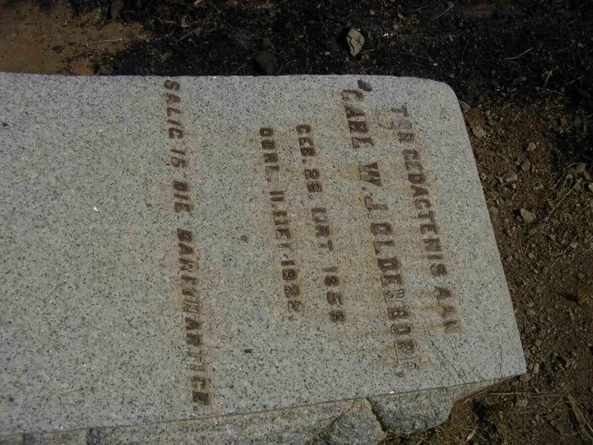 OLDENDORF Carl W.J. 1858-1922