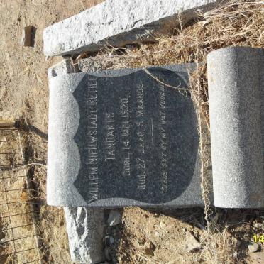 RETIEF Willem Neuwstadt -1920