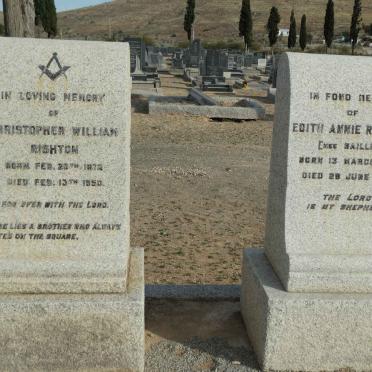 RISHTON Christopher William 1872-1950 &amp; Edith Annie BAILLIE 1867-1960
