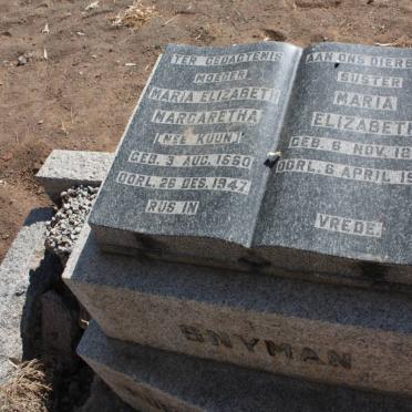 SNYMAN Maria Elizabeth Margaretha nee KUUN 1860-1947 :: SNYMAN Maria Elizabeth 1878-1948