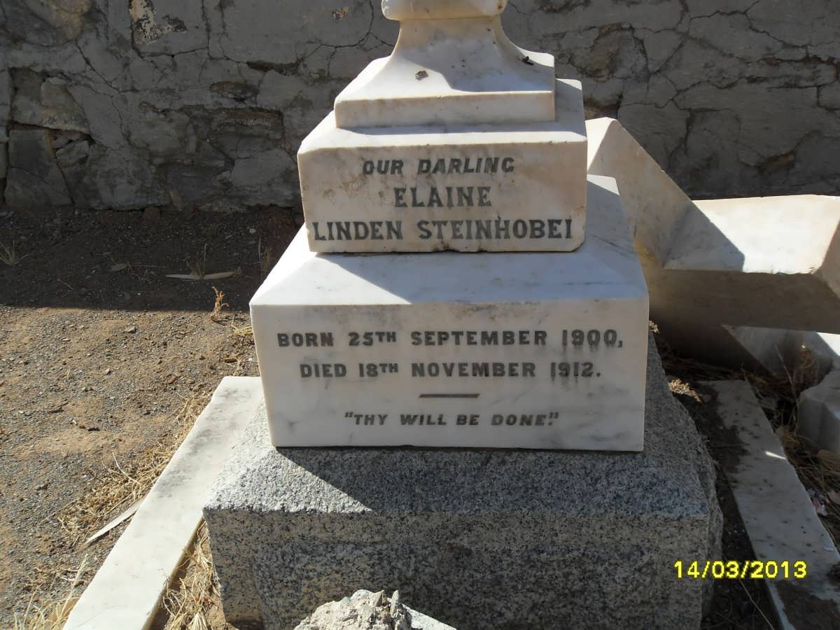 STEINHOBEL Elaine Linden 1900-1912