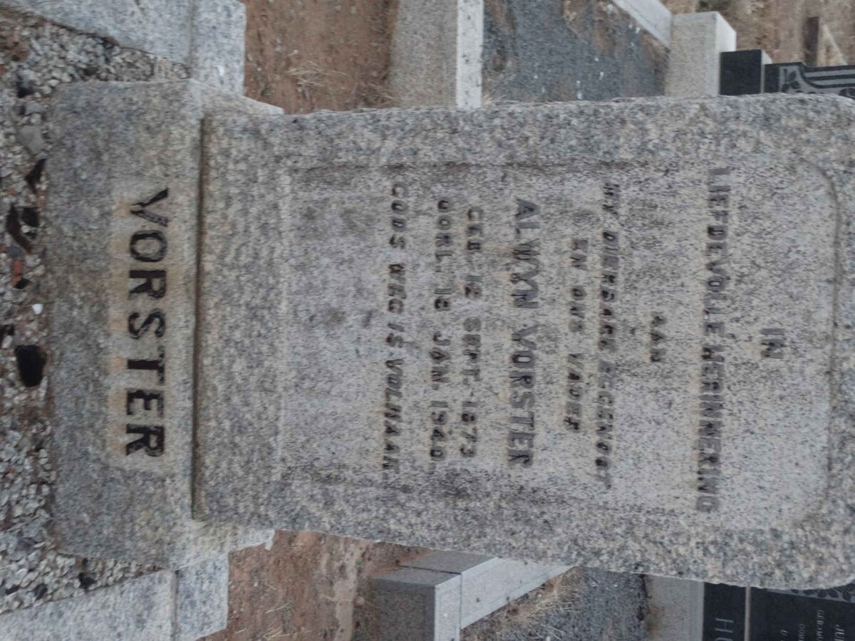 VORSTER Alwyn 1873-1940