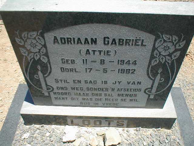LOOTS Adriaan Gabriël 1944-1982
