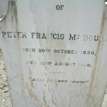 MC DOUGAL Peter Francis 1836-1900