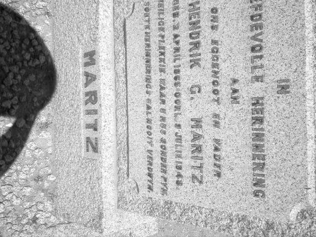 MARITZ Hendrik G. 1865-1948