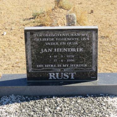 RUST Jan Hendrik 1926-1996