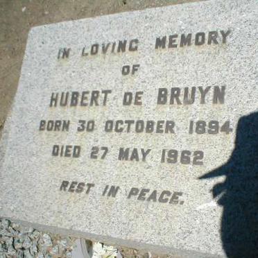 BRUYN Hubert, de 1894-1962