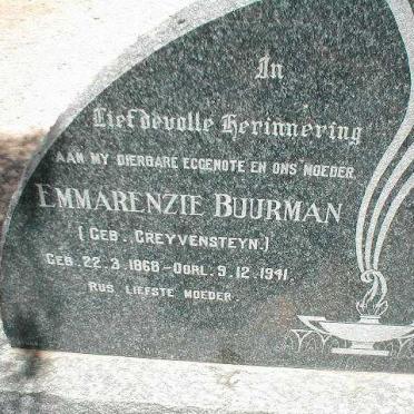 BUURMAN Emmarenzie geb. GREYVENSTEYN 1868-1941