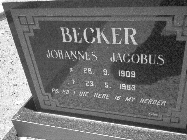 BECKER Johannes JACOBUS 1909-1983