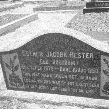 BESTER Esther Jacoba nee ROSSOUW 1879-1958