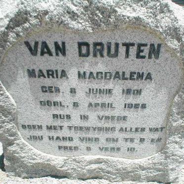 DRUTEN Maria Magdalena, van 1901-1988