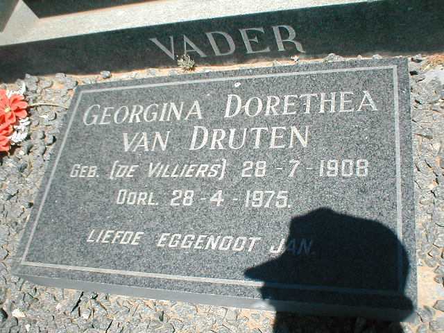 DRUTEN Georgina Dorothea, van nee DE VILLIERS 1908-1975
