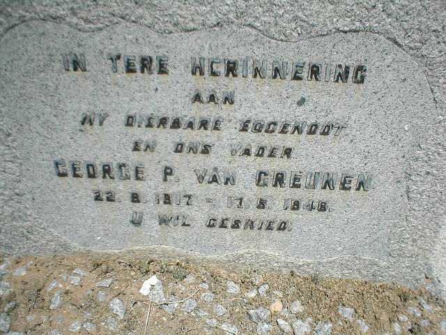 GREUNEN George P., van 1917-1946