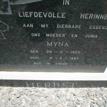 HERBST Myna 1922-1982