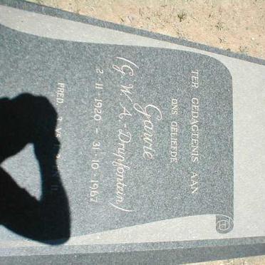 HEERDEN G.W.A., van 1920-1967