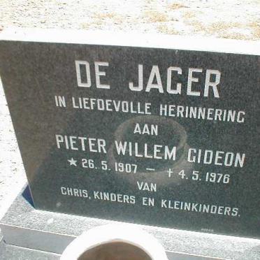 JAGER Pieter Willem Gideon, de 1907-1976