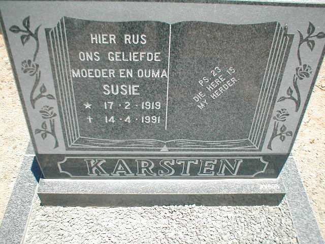 KARSTEN Susie 1919-1991