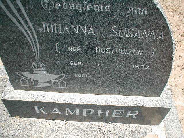 KAMPHER Johanna Susanna nee OOSTHUIZEN 1883-