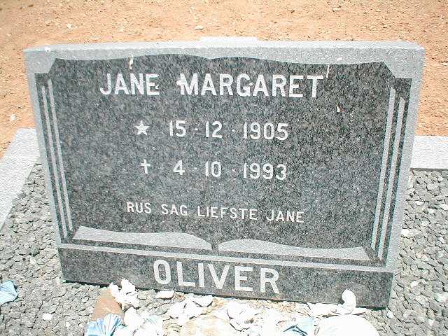 OLIVIER Jane Margaret 1905-1993